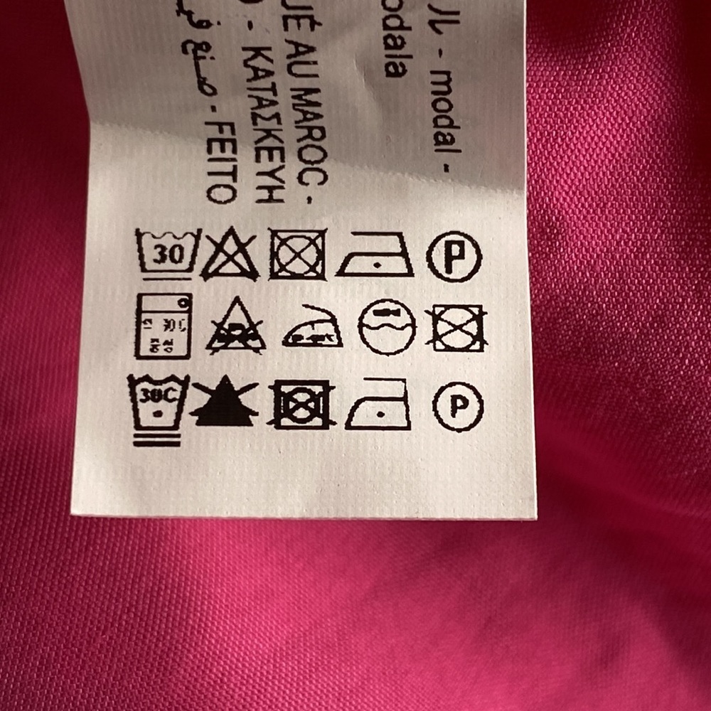 NWT. Zara Fuchsia 100% Modal Oversized Soft Shirt. Size S. - Picture 8 of 8